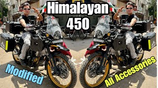 himalayan 450 modified  himalayan 450 accessories  himalayan Modification [upl. by Cirdet]