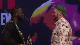 Full Wilder vs Fury 2 press conference and face offs [upl. by Noinatrad]