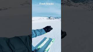 Fresh tracks on the Glacier des Diablerets [upl. by Llevra]