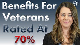 70 VA Disability Rating Benefits for Veterans Rated at 70 [upl. by Eirod]