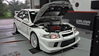 We Dynod a stock 1999 Mitsubishi Lancer EVO 6 with 184k km on it  Pulls amp Dyno Results [upl. by Dorey507]