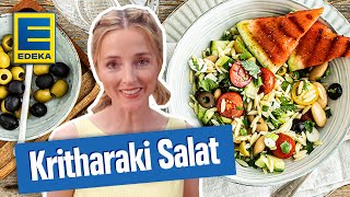 Kritharaki Salat I Rezept griechischer Salat [upl. by Wendalyn]