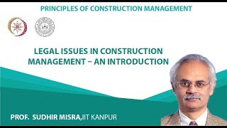 Legal issues in construction management – An introduction [upl. by Scurlock123]