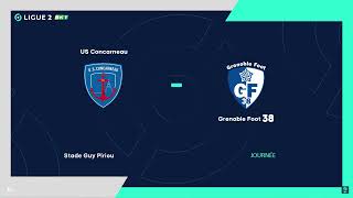 Concarneau vs Grenoble Foot 38 Résumé et Buts  Ligue 2 202324 [upl. by Gowrie]