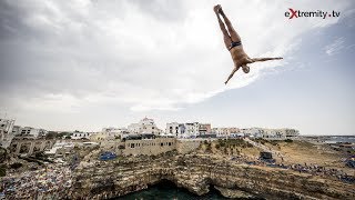 CLIFF DIVING in Polignano [upl. by Atilrahc]