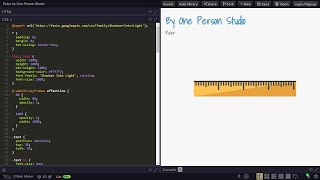 ASMR Programming  RULER in HTML amp CSS  No Talking [upl. by Nnyleuqaj518]