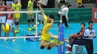 宮浦健人 鎮西 スパイク練習 春高2017 2回戦より Japan volleyball [upl. by Stinson112]