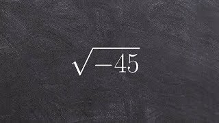 Algebra 2  How to simplify the a radical with imaginary numbers root45 [upl. by Ibrad488]