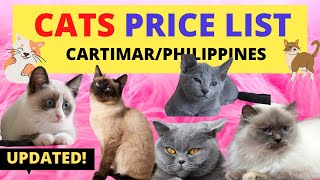 Cat PRICE LIST Philippines  Cartimar Pet Shops 2020 [upl. by Holds]