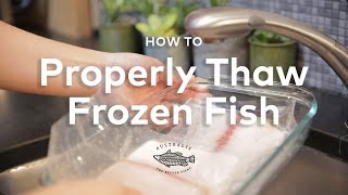 How to Properly Quick Thaw Frozen Fish [upl. by Dlanger16]