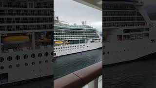 Watching Brilliance of the Seas from our Radiance of the Seas Balcony Cabin Alaska [upl. by Troxell]