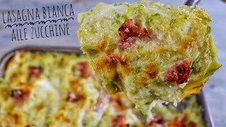 Lasagna bianca alle zucchine prosciutto cotto e mozzarella  Ricetta economica facile e Veloce [upl. by Lennej]