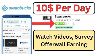 swagbucks earn money  complete task and earn money  earning website 2024 [upl. by Sredna]