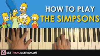 HOW TO PLAY  The Simpsons Theme Piano Tutorial Lesson [upl. by Kinom139]