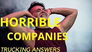 The ABSOLUTE WORST trucking companies to drive for Never work here [upl. by Oringas]