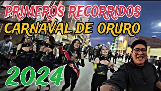 Primeros Recorridos Rumbo al Carnaval de ORURO 2024 [upl. by Enomal]