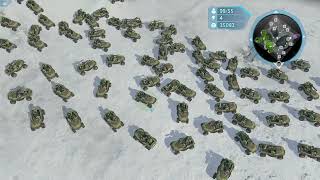 100 Warthogs VS 4 Scarabs Halo Wars Definitive Edition [upl. by Hippel392]