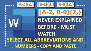 Find All Acronyms in Word  create a list of abbreviations in Microsoft word  Acronym finder Word [upl. by Arvin]