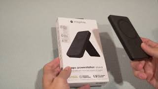 Mophie Snap Powerstation Stand Unboxing  Its A Stand Its A Tripod Mount Oh amp External Battery [upl. by Jayne]