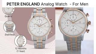 PETER ENGLAND Analog Watch For Men [upl. by Yajiv993]