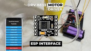 Drv8833 Motor Driver  Drv8833 Arduino Esp interfacing [upl. by Cacia]