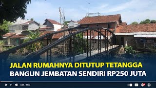 Sosok Sunardi Lansia di Jepara Bangun Jembatan Rp250 Juta karena Jalan Rumahnya Ditutup Tetangga [upl. by Enyahs]