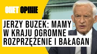 Jerzy Buzek mamy w kraju ogromne rozprzężenie i bałagan [upl. by Perusse653]