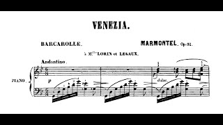 Antoine François Marmontel  Venezia Barcarolle Op 51 [upl. by Nirat]