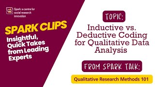 Inductive vs Deductive Coding for Qualitative Data Analysis  Spark Clips [upl. by Jarrid]