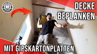 Decke mit Gipskarton beplanken [upl. by Stalk512]