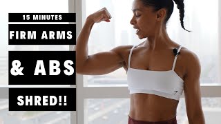 16 minutes Arms and Abs Dumbbell HIIT workout 🔥 [upl. by Garretson852]