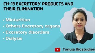 Ch19 Excretory products amp their elimination  Micturition  Dialysis  Excretory disorders NEET [upl. by Lacee]