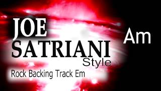 Rock Guitar Backing Track Joe Satriani Style 2 Em 137bpm [upl. by Ipoillak]