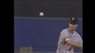 Rookie Tim Wakefield tossing knuckleball during 1992 MLB NLCS [upl. by Auop881]