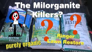 The Milorganite killers Purely organic and Ringer Lawn Restore [upl. by Flo]