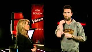 Adam Levine Dishes On Success The Voice [upl. by Arte]