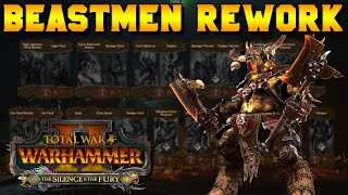 Beastmen Rework Guide  The Silence amp the Fury DLC [upl. by Eicirtap682]