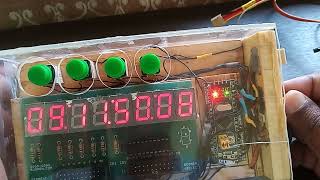 Digital Clock using STM32F103 Internal RTC and 7segment display with seconds display [upl. by Winstonn]