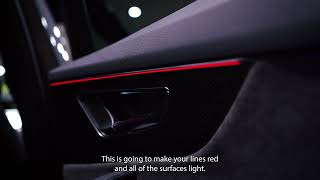 2022 Audi SQ7  Interior Ambient Lighting [upl. by Attenov424]