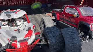 ARRMA BIG ROCK 6s VS ARRMA FIRETEAM [upl. by Onabru]