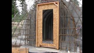 Concrete Quonset Hut Underground Building [upl. by Aiet]