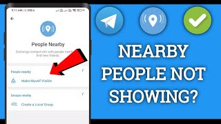 How to FIX Nearby People Not Showing on Telegram [upl. by Yve]