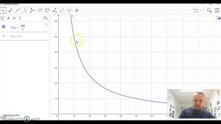 Omvendt proporsjonalitet i geogebra [upl. by Mozes37]