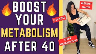 How To INCREASE METABOLISM After 40  SLOW METABOLISM SIGNS [upl. by Sib530]