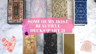 🌊Most beautiful decks in my tarot collection PART 2 ✌️ [upl. by Ruffi195]