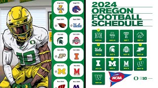 2024 Oregon Ducks Football Game Schedule [upl. by Tamar]