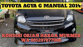 AGYA G MT 2014 HITAM ‼️ KONDISI ORISINIL KM50RB LGS JAPRI AJA 081297877006 ATAU CEK UNIT LGS [upl. by Idden]