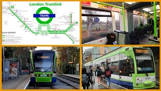 London Tramlink Full Journey  Wimbledon to Elmers End via Croydon [upl. by Pascoe]