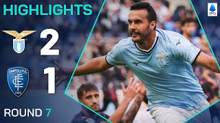 LAZIOEMPOLI 21  HIGHLIGHTS  Pedro hits Empoli with first defeat of the season  Serie A 202425 [upl. by Wehrle]