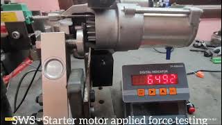 STARTER MOTOR FORCE TESTING [upl. by Nyrrad]